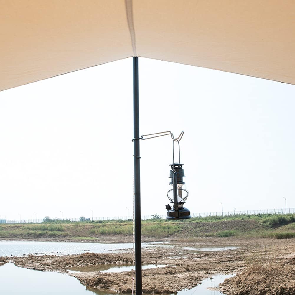 Gancho de linterna de camping, gancho de luz multifuncional, hecho de acero inoxidable, soporte de linterna para camping, pesca, senderismo