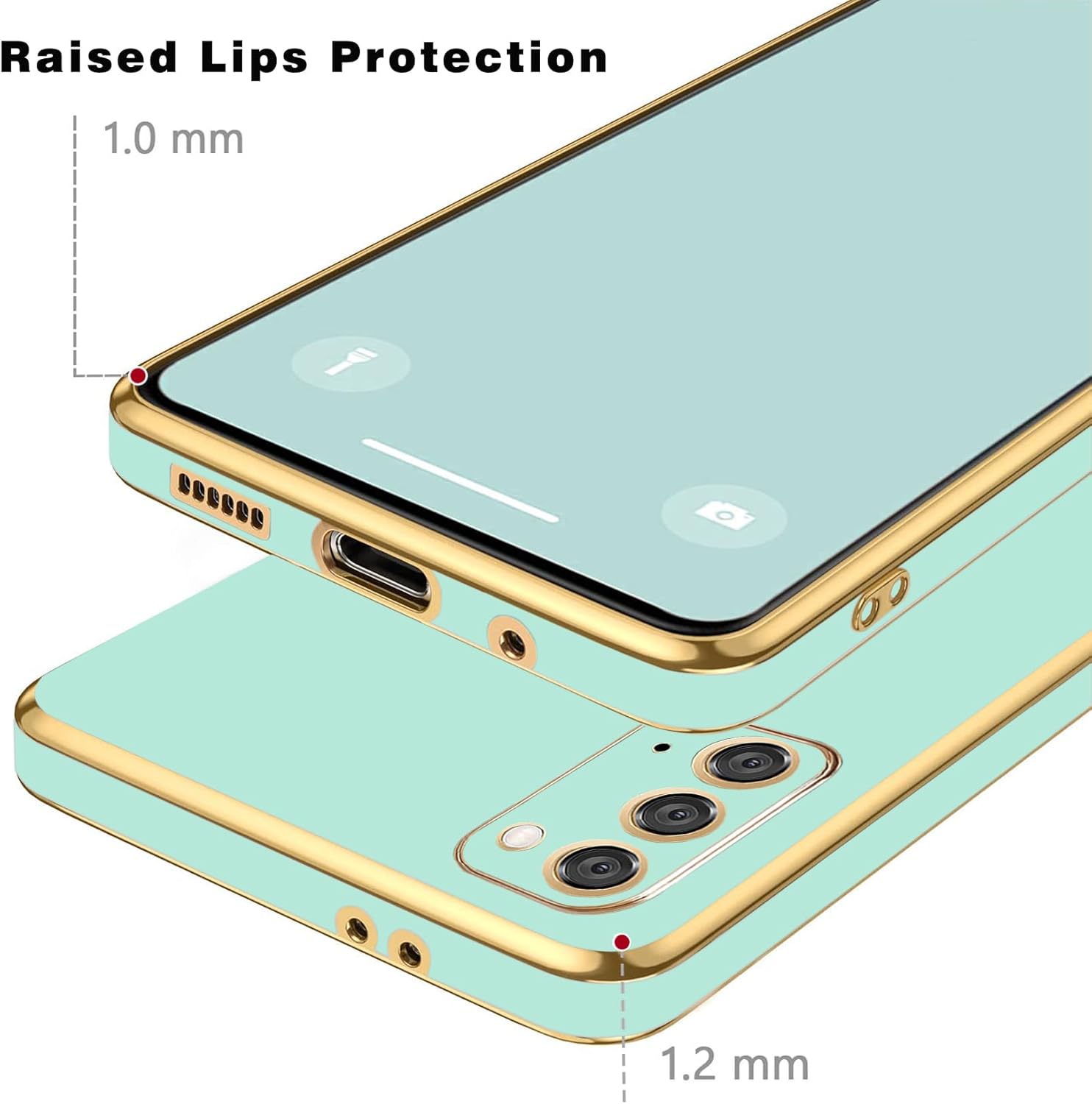 AWZHYDT Funda para Galaxy Note 20, diseñada para Samsung Galaxy Note 20 4G5G, funda protectora de TPU suave a prueba de golpes, flexible, funda para
