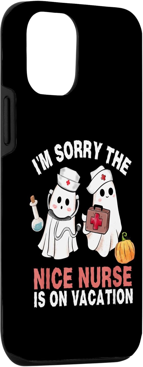 iPhone 14 – Estuche de enfermería para disfraz de Halloween, enfermera y fantasma, para iPhone 14