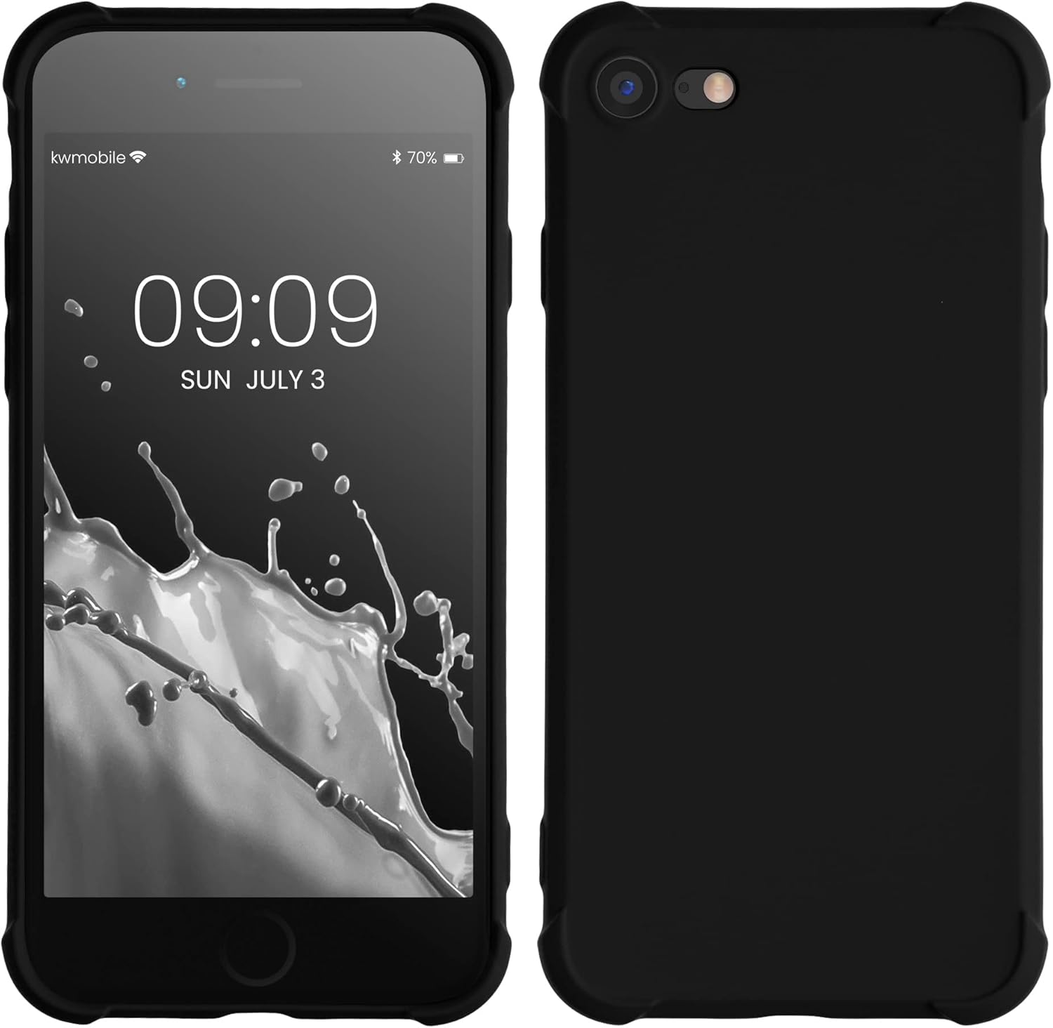 kwmobile Funda compatible con Apple iPhone SE (2022)  iPhone SE (2020)  iPhone 8  iPhone 7 – Funda de TPU suave con protección para cámara, color