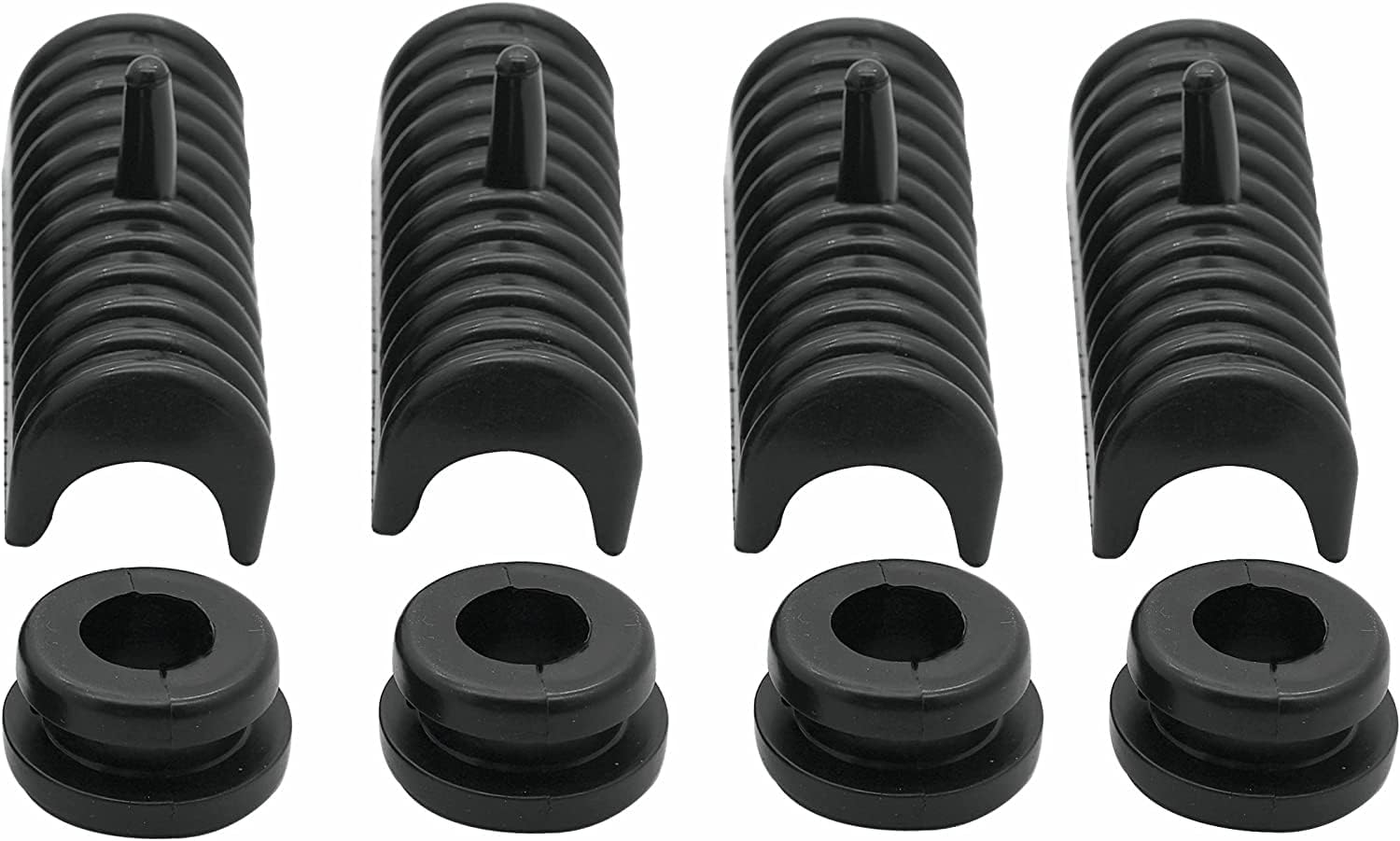 SWESGI Cojines de goma para alforjas rígidas para Harley Touring Street Glide Road King Glide Electra (1996-2013)