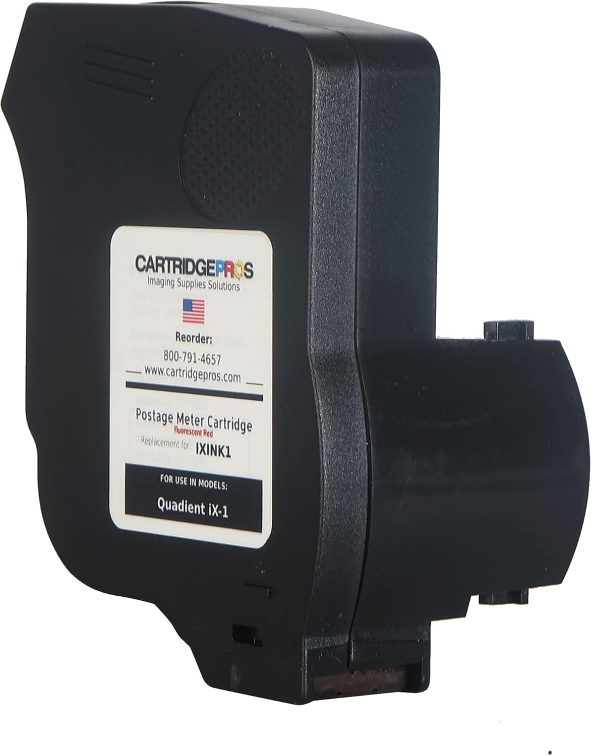 Cartucho de tinta rojo IXINK1 fabricado en EE. UU. para medidores de franqueo iX-1