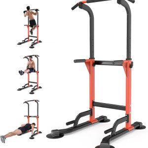 Z ZHICHI Estación de inmersión para gimnasio en casa, entrenamiento de fuerza, estación de entrenamiento de fitness, dominadas, flexiones y Z ZHICHI Estación de inmersión para gimnasio en casa, entrenamiento de fuerza, estación de entrenamiento de fitness, dominadas, flexiones y