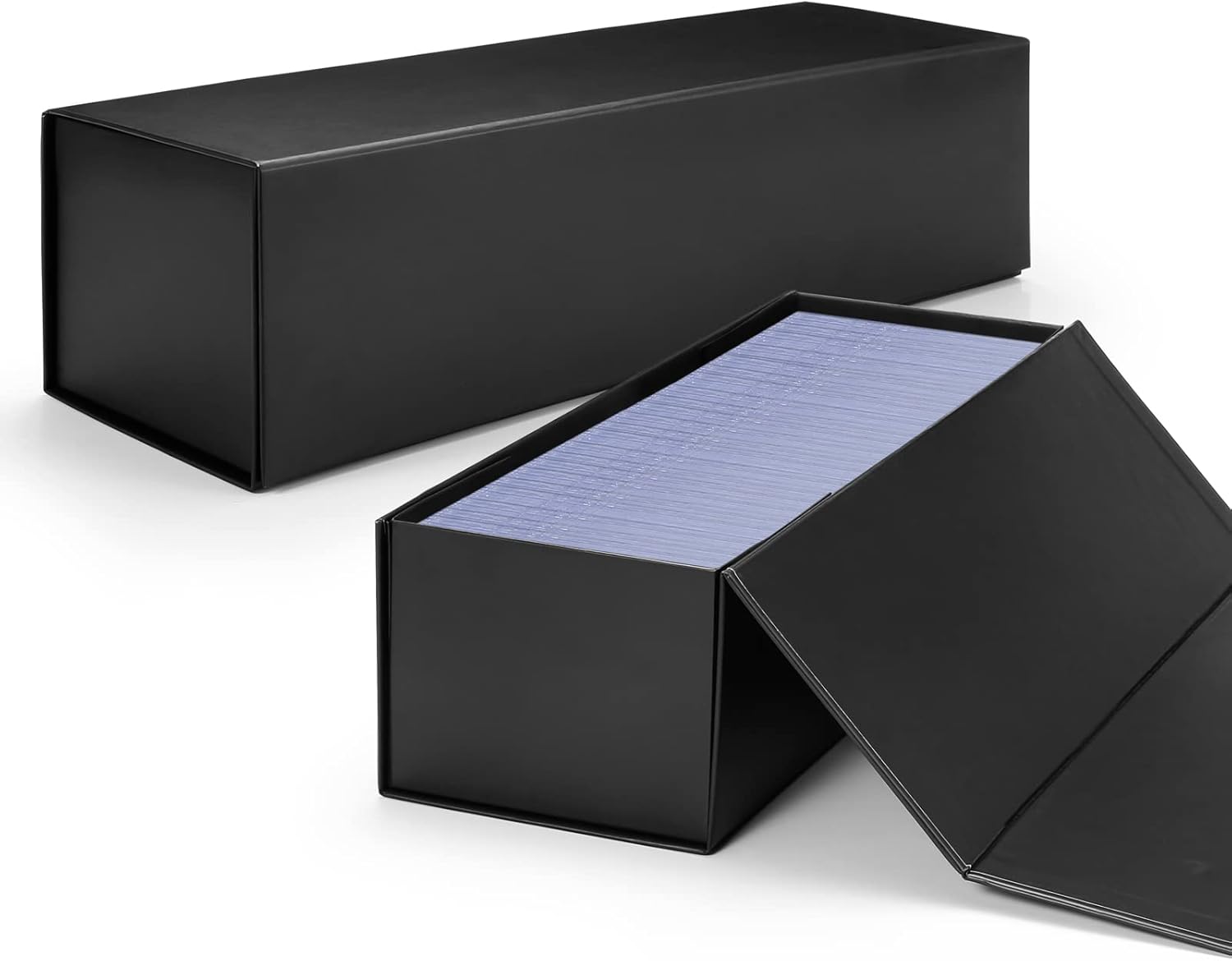 Paquete de 2 cajas de almacenamiento para tarjetas coleccionables  Caja de almacenamiento Toploader  Caja de almacenamiento de tarjetas de béisbol