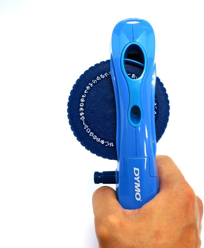 Dymo DM1595BU – Encendedor de cinta, Hiragana, Katakana, alfabeto, números, azul