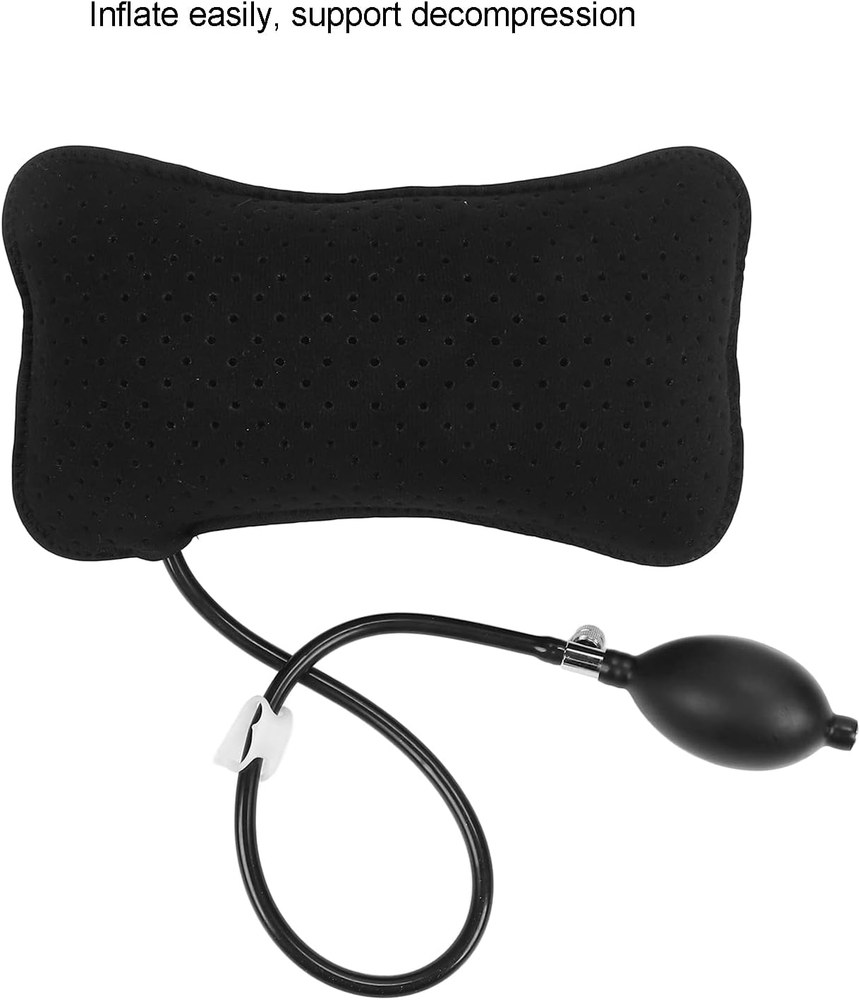 ZJchao Almohada lumbar inflable, almohada de apoyo lumbar inflable, cojines de asiento trasero, almohada de apoyo lumbar sólido lavable, soporte