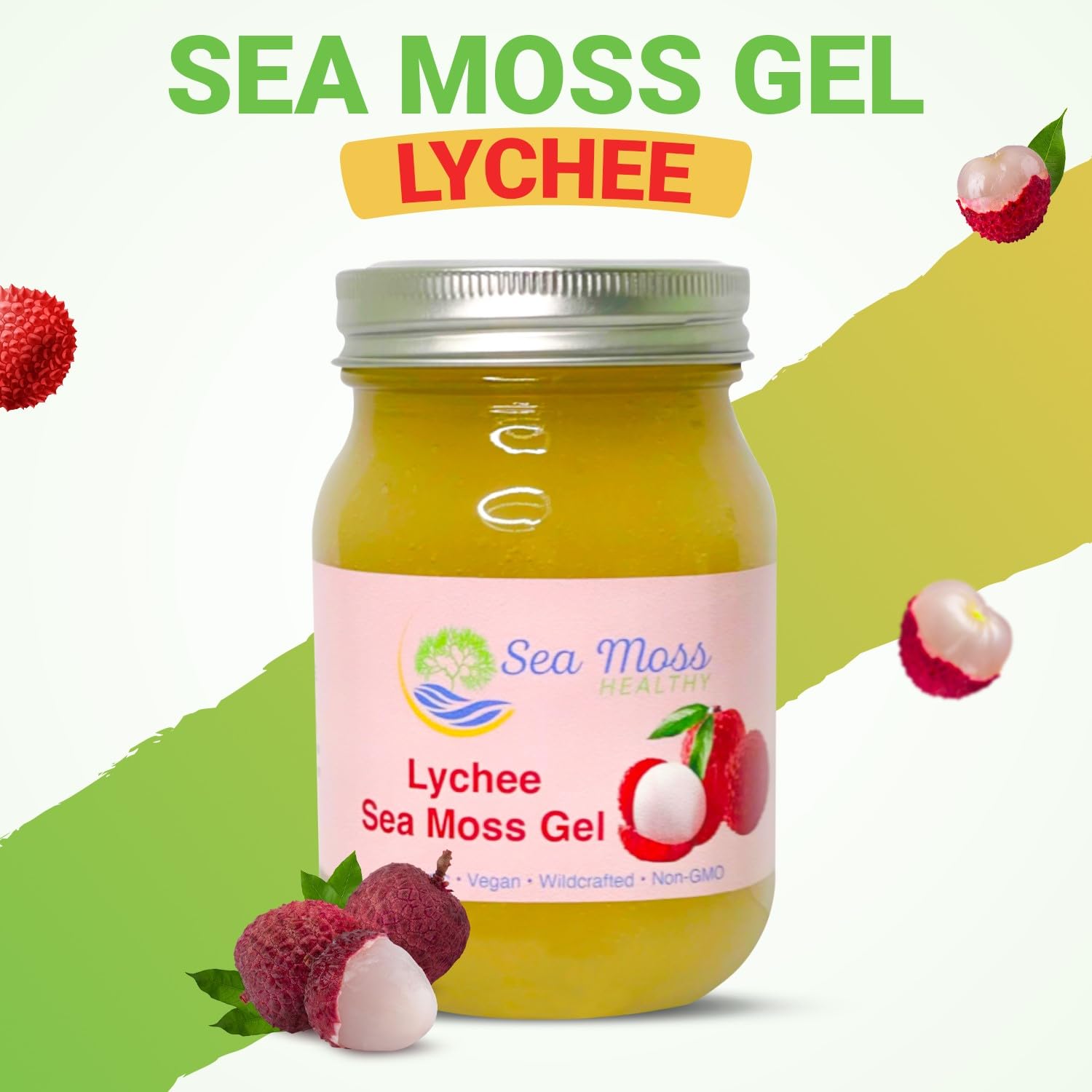 Gel de musgo marino  Cosechado en la naturaleza auténtico sin OMG, vegano, keto, paleo, crudo, todo natural, sin conservantes, añadir a batidos,
