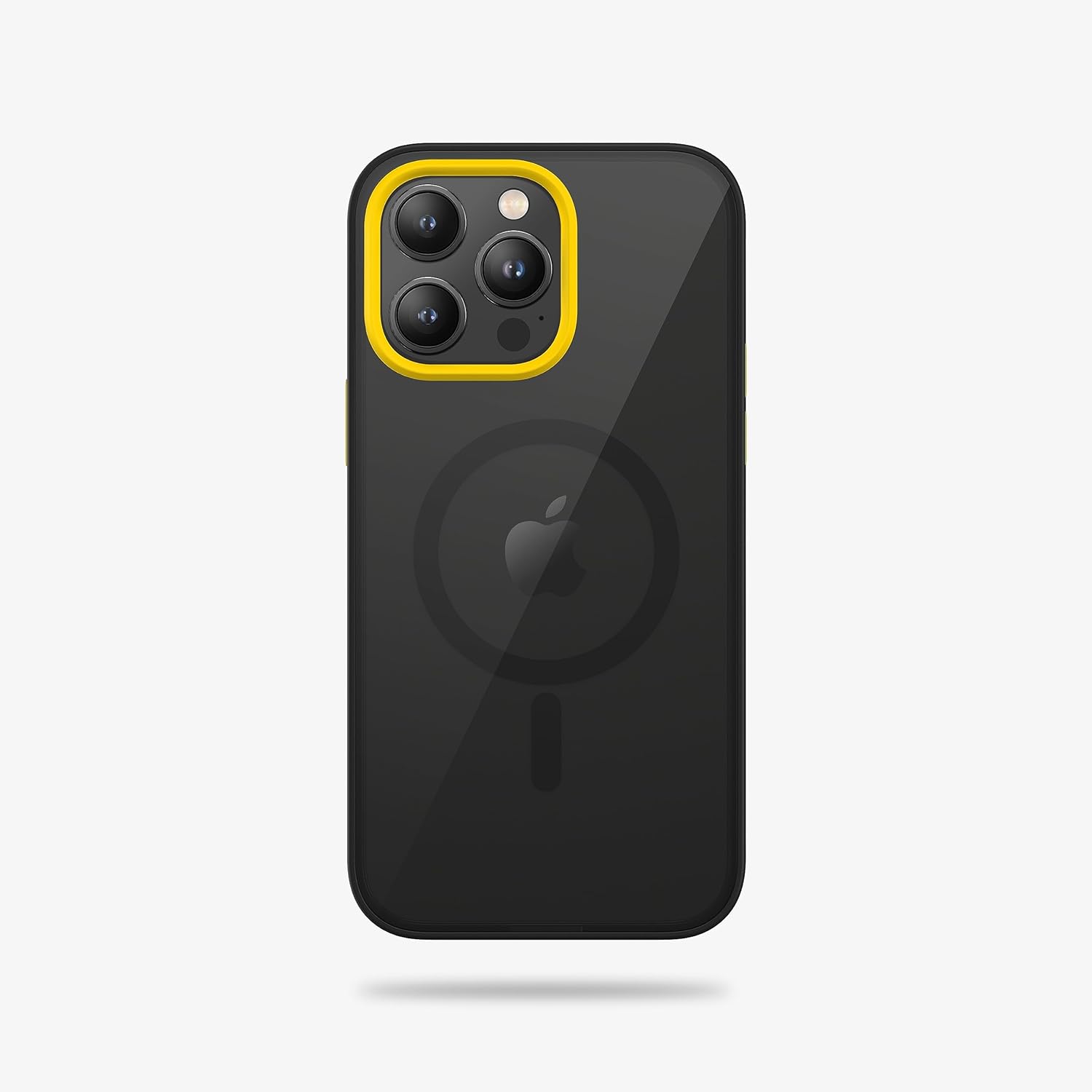 FLOLAB Surtect Tri-Fusion – Funda magnética para iPhone 14 Pro Max, diseño delgado, compatible con Magsafe, marco negro de grado militar, placa