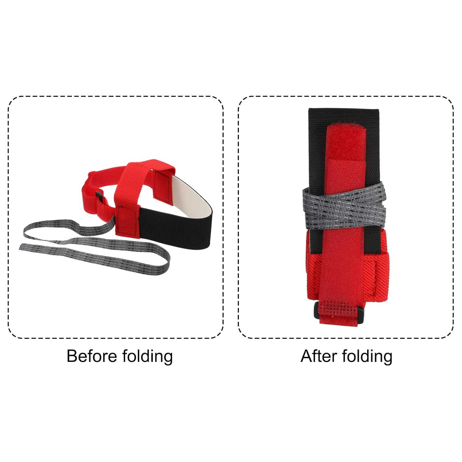 MECCANIXITY 2 correas de talón de pie antiestáticas ESD Correa de muñeca antiestática ajustable para poner a tierra quitar estática, color rojo