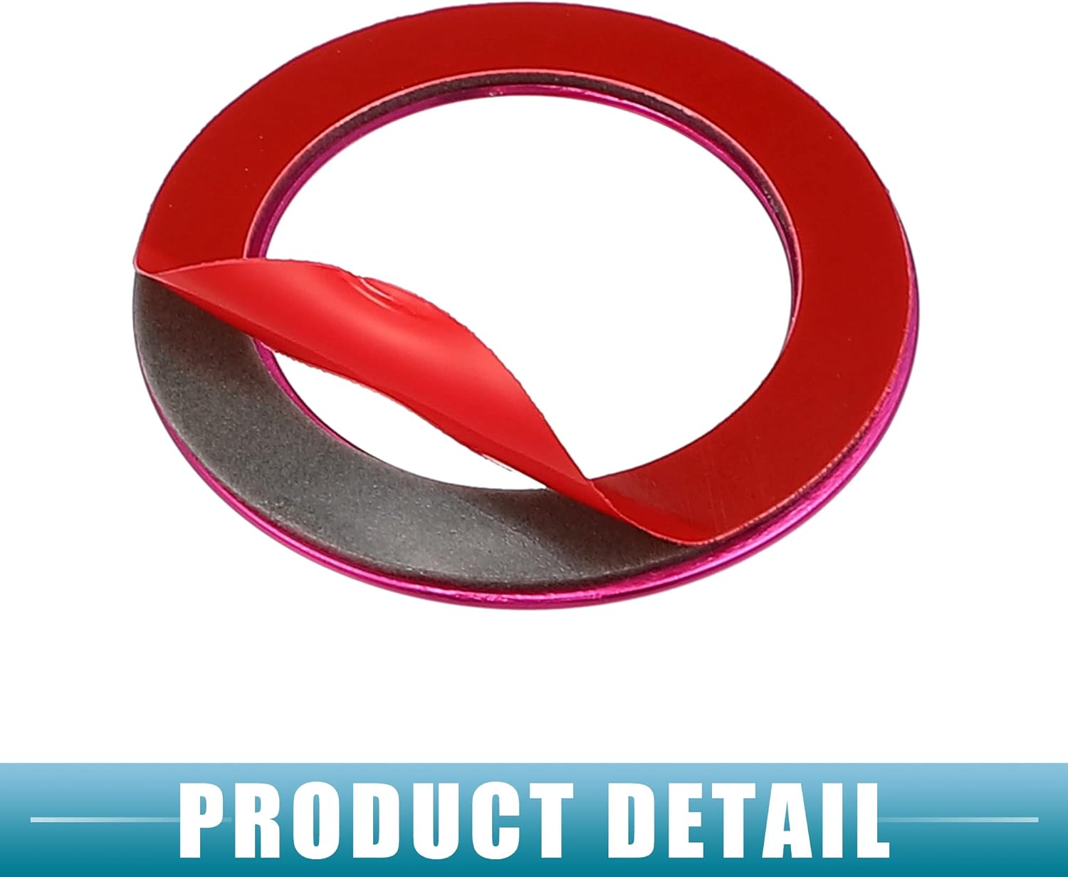 A ABSOPRO Adhesivo para cubierta de botón de arranque del motor para Dodge Challenger Charger para RAM 2010-2020, aleación de aluminio, rosa