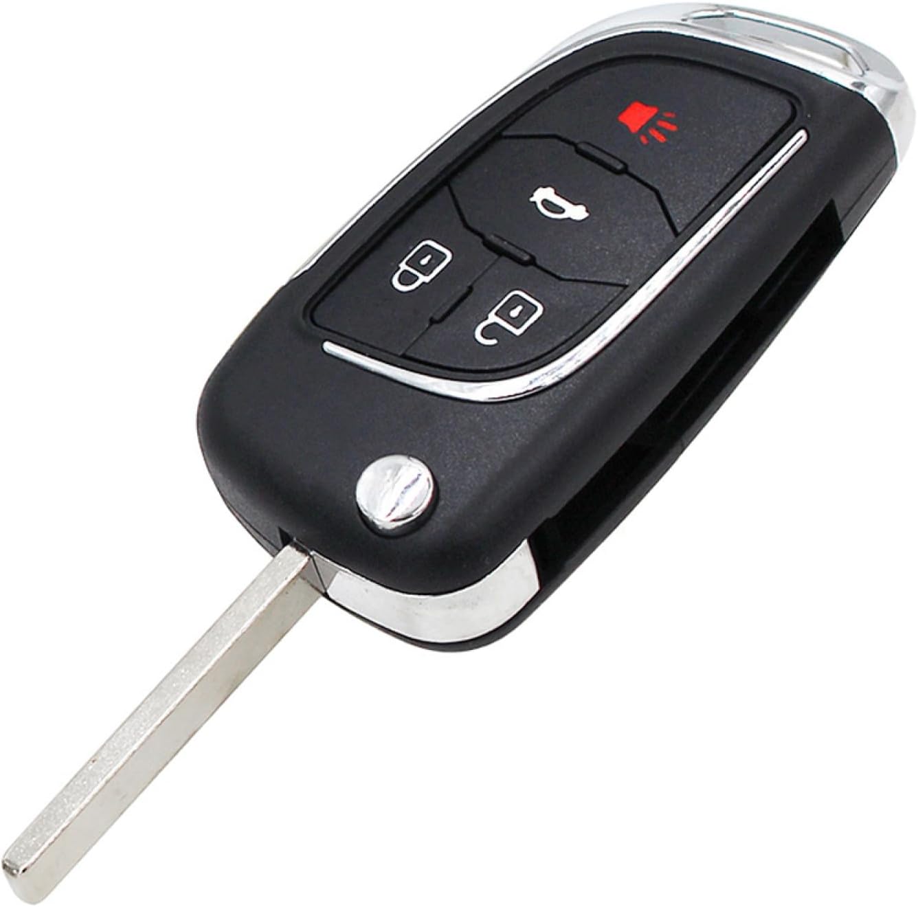Fundas para llavero de coche para Chevrolet Cruze Epica Lova Camaro Impala, carcasa de llave de coche sin cortar HU100, original 2 botones