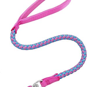 Mycicy Correa de cuerda para perro, correa reflectante de 234610 pies, correa de entrenamiento para perros grandes y medianos y pequeños (rosa, 2 Mycicy Correa de cuerda para perro, correa reflectante de 234610 pies, correa de entrenamiento para perros grandes y medianos y pequeños (rosa, 2