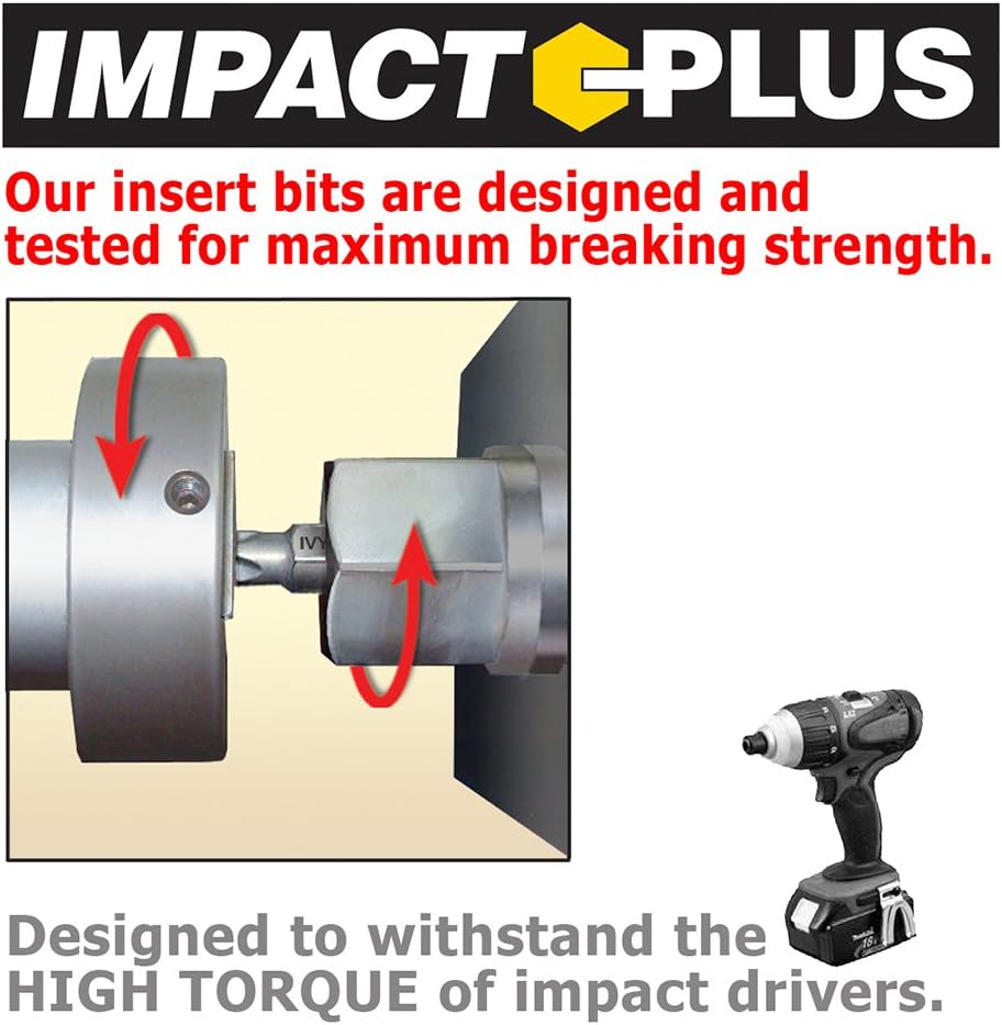 IVY Classic 44264 Broca ranurada de doble extremo Phillips x #8-10 de 2 pulgadas, Impact Plus, 1caja