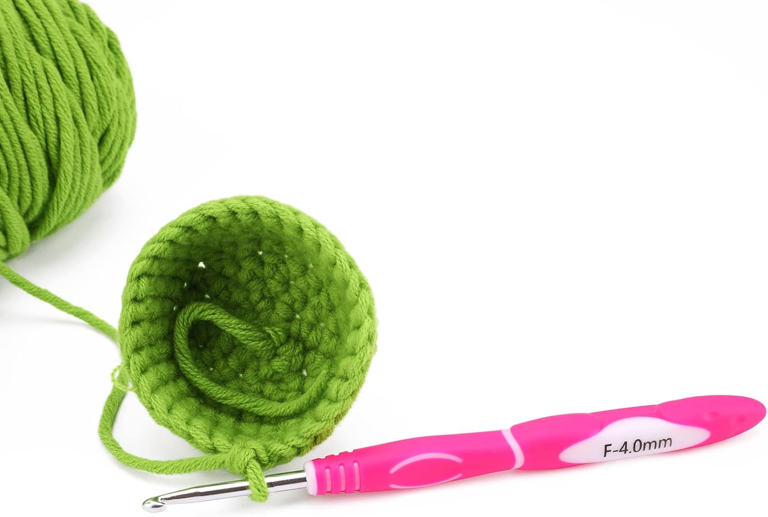KOKNIT KOKNIT – Juego de 9 ganchos de ganchillo, B (0.079 in) – J (0.236 in) con mango ergonómico de ganchillo con gancho suave y profundo para la