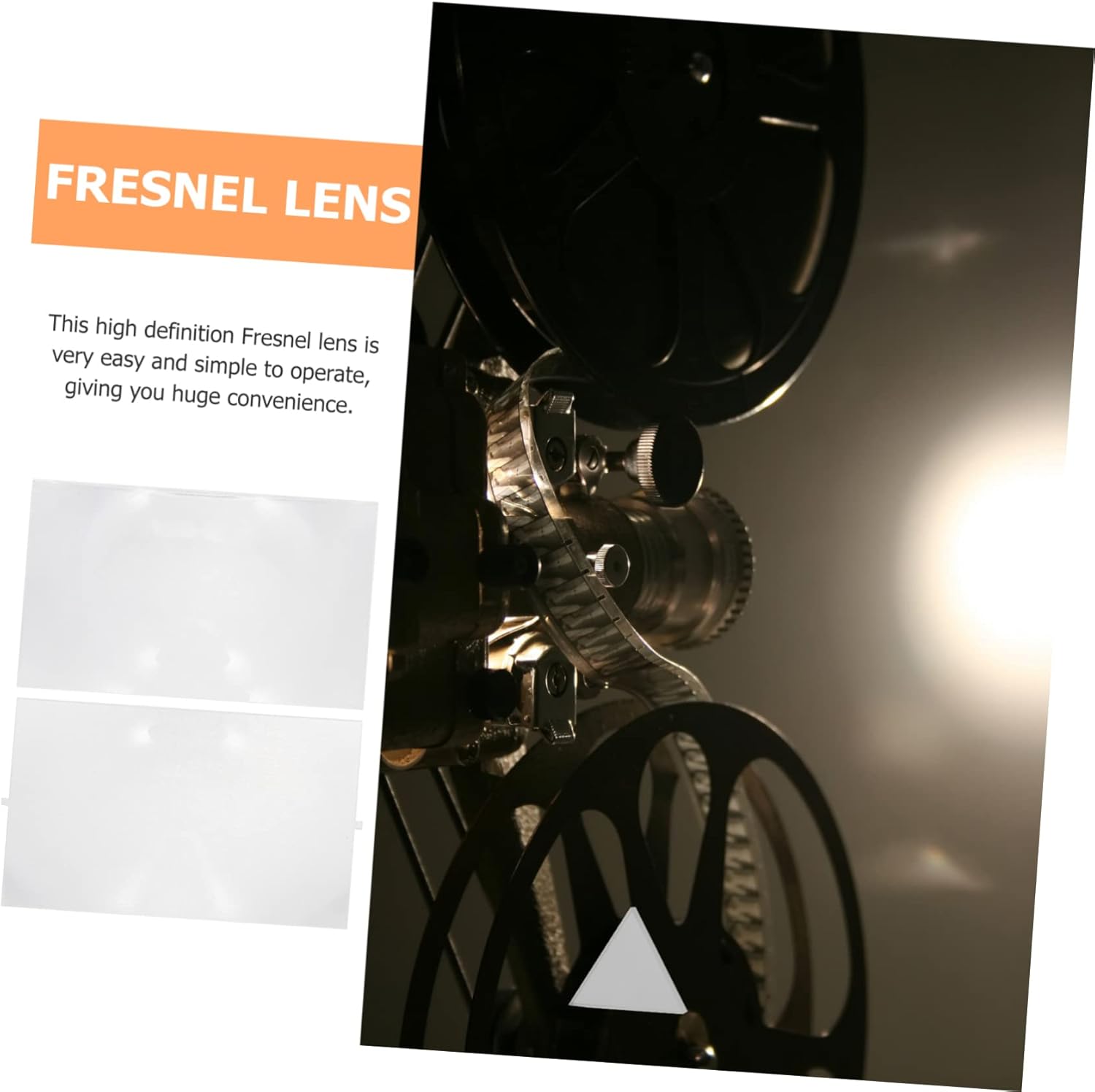 2 unids Fresnel lente Fresnel lente para proyector Lupa Proyector Herramienta Fresnel Lente Pantalla Lupa Pantalla Proyector Monitor para PC Útil
