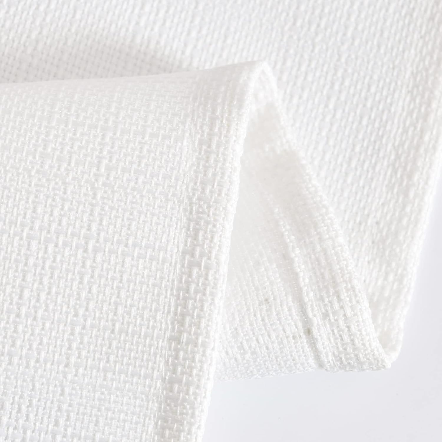 Lazzzy Cortinas de lino sintético blanco filtrante de luz de 96 pulgadas de largo, cortinas de privacidad blancas, modernas cortinas de lino
