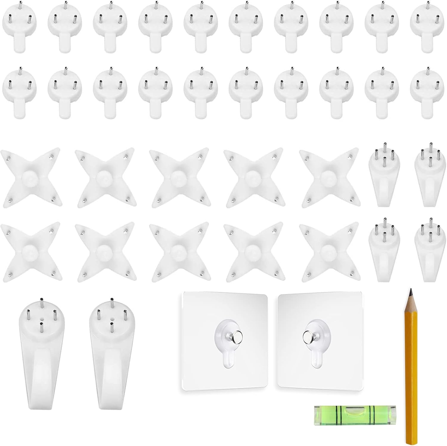 Accesorios para marcos de fotos, ganchos invisibles, sin rastro, gancho para pared dura, para paneles de yeso, ganchos de fotos, pintura artística,