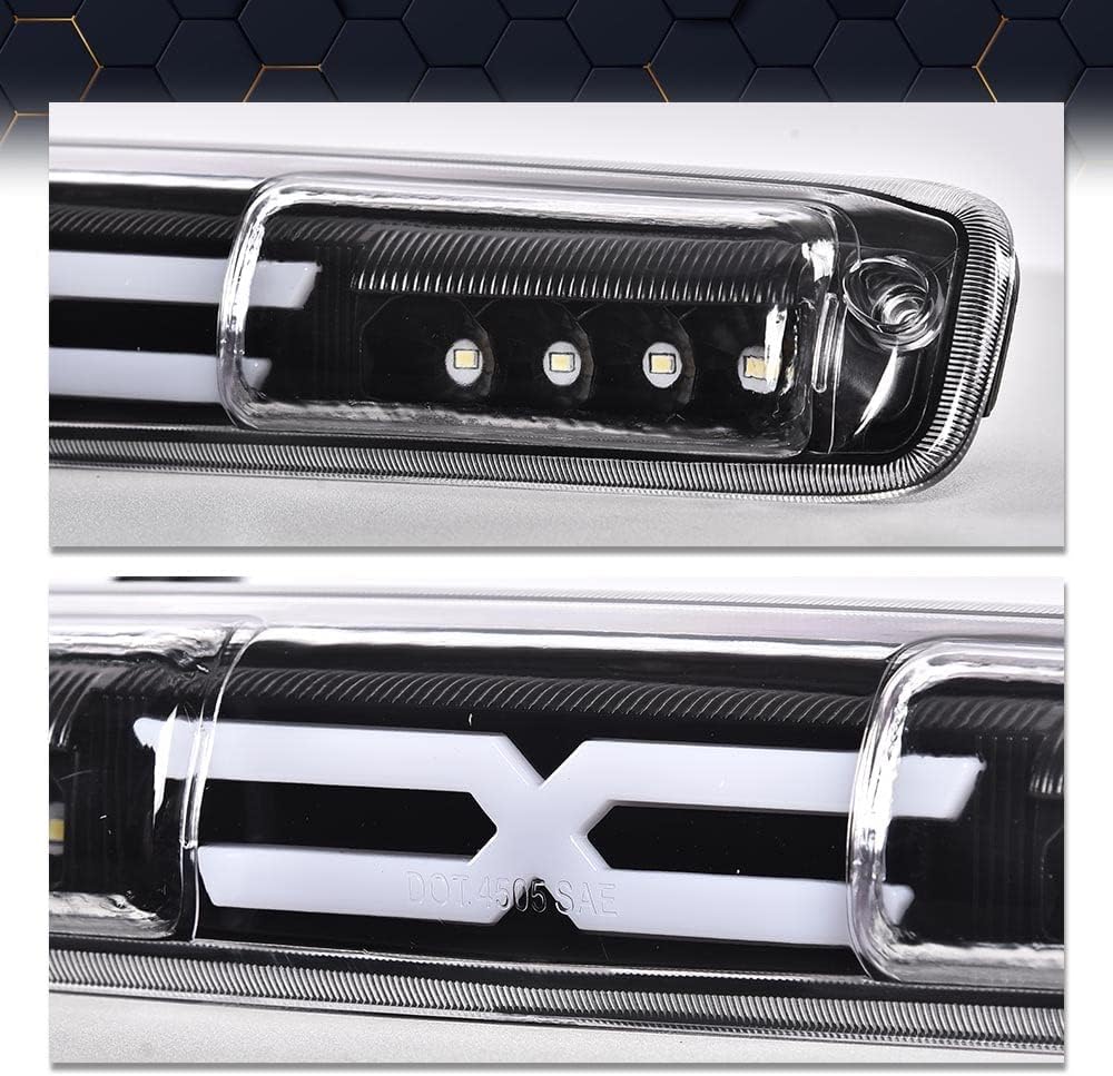 PIT66 3 luz LED de freno, compatible con Chevy Silverado 1500 2500 3500 y modelos HD 99-06 compatible con GMC Sierra 1500 2500 3500 y modelos HD