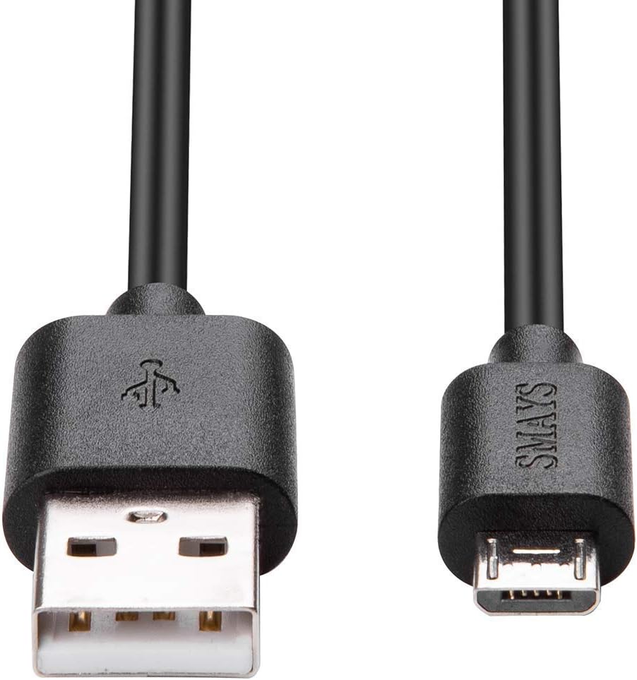 Smays Paquete de 4 cables de extensión micro USB para cámara de seguridad de 25 pies compatibles con cámara YI Home, Oculus Go, Blink Mini, color
