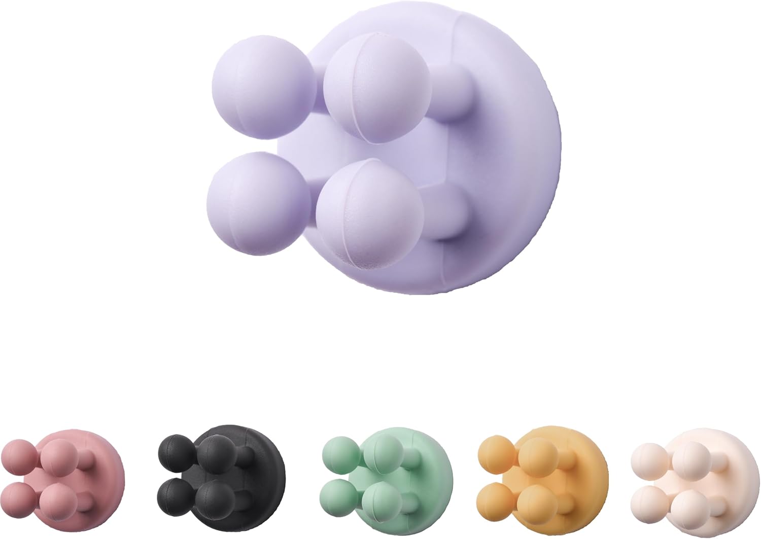 6 soportes para cepillos de dientes autoadhesivos impermeables de silicona, multifunción, montado en la pared, soporte para enchufe de un solo
