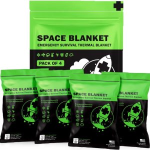 EVERLIT Manta térmica de Mylar de emergencia de supervivencia, manta espacial de aluminio diseñada para la NASA, manta calentadora para exteriores, EVERLIT Manta térmica de Mylar de emergencia de supervivencia, manta espacial de aluminio diseñada para la NASA, manta calentadora para exteriores,