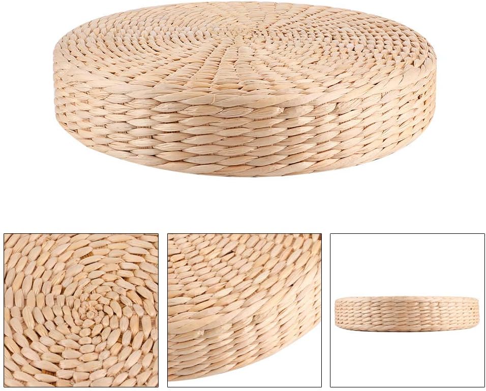 Fydun Hogar redondo Thic asientos cojín puf para tatami té zen ceremonia decoración hogar redondo Thic asientos para la familia