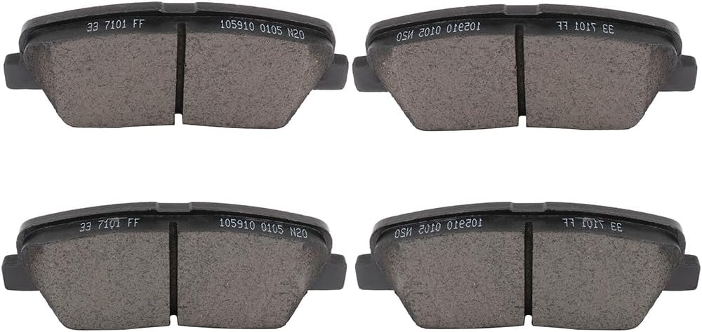 SCITOO Pastillas de freno traseras D1284-8401 para Hyundai Entourage, 2009 para Hyundai Genesis, 2010-2016 para Hyundai Genesis Coupe, 2009-2011