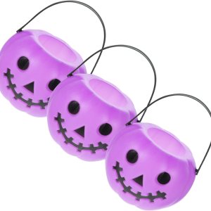 3 piezas Calabazas para Halloween Treat Bucket Calabazas Candy Basket Candy Bucket Trick or Treat Pot Halloween Basket Caldero Pot Cubetas Púrpura 3 piezas Calabazas para Halloween Treat Bucket Calabazas Candy Basket Candy Bucket Trick or Treat Pot Halloween Basket Caldero Pot Cubetas Púrpura