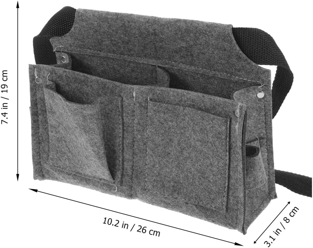 Angoily Herramientas Bolsa de herramientas Kit de herramientas Bolsa de herramientas Bolsa de cintura Bolsa de gadget Cinturón Cinturón Tela de