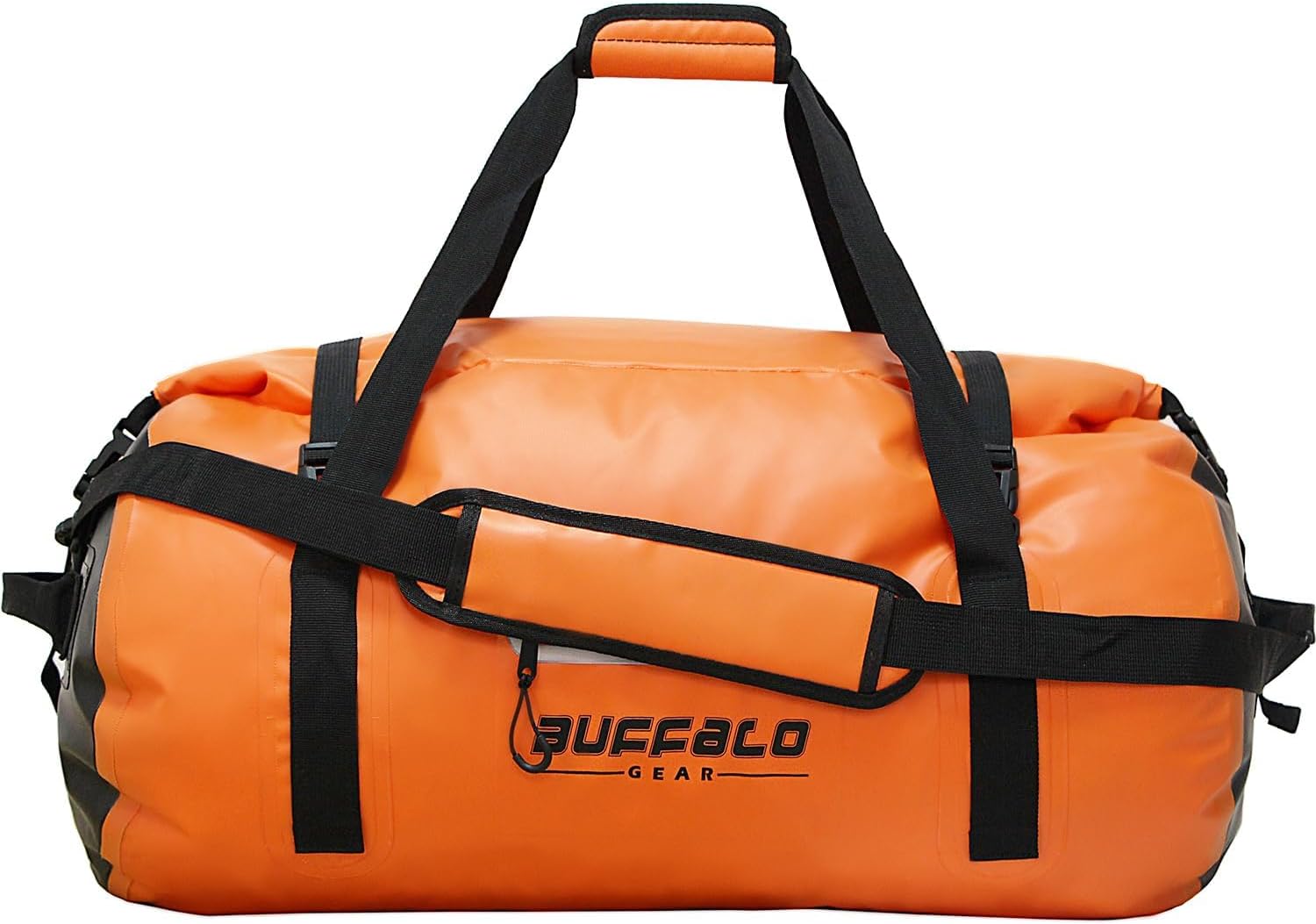Buffalo Gear Bolsa de lona impermeable 40L 60L 80L Roll-top Dry Bag Heavy Duty Impermeable Duffel Bolsa de viaje para kayak, rafting, barco, pesca,