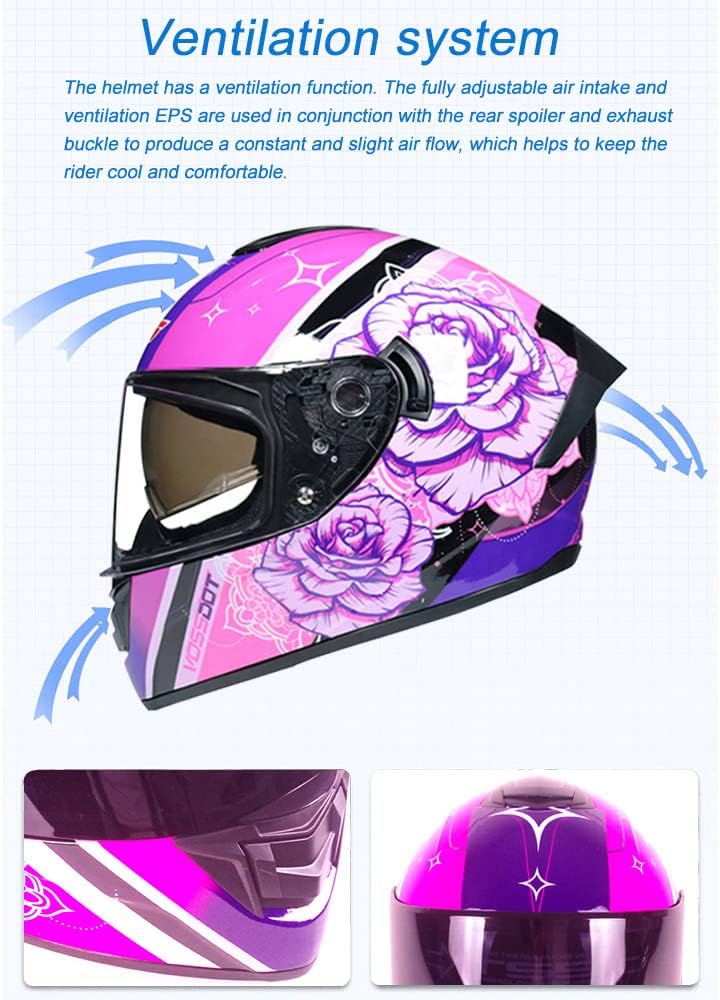 Casco de motocicleta de cara completa, aprobado por DOT, para motocicleta, ciclomotor, carreras de calle, casco de choque, hombres y mujeres