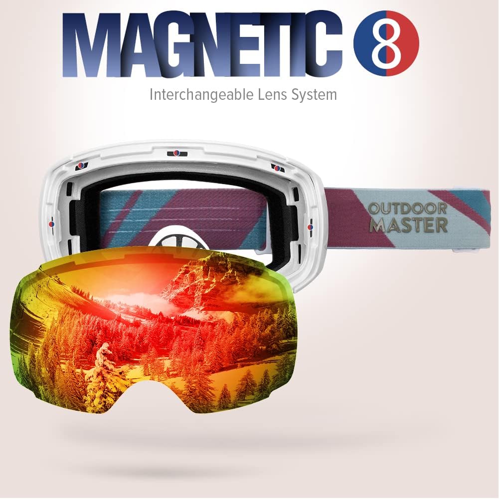 OutdoorMaster Zealot – Gafas antiempañamiento con color optimizado para esquí o snowboard.