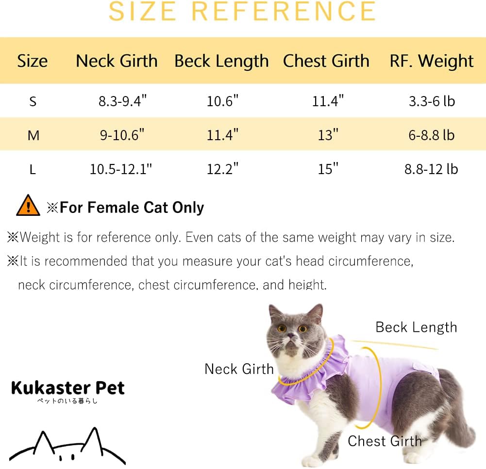 Traje de recuperación para gatos para heridas abdominales y enfermedades de la piel, camisa de recuperación quirúrgica transpirable después de una