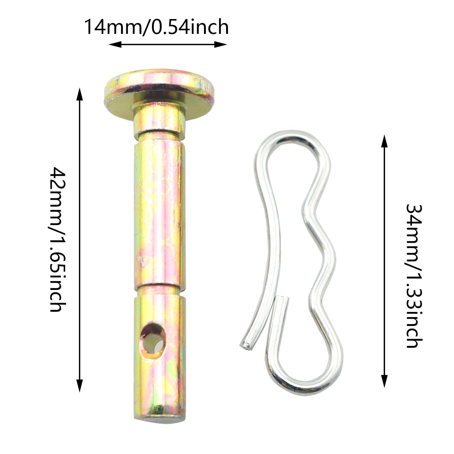 738-04124A y 714-04040 Pasadores de corte y pasadores de chaveta DZS ELEC 10 piezas 738-04124 y pasadores de chaveta 714-04040 para quitanieves Cub