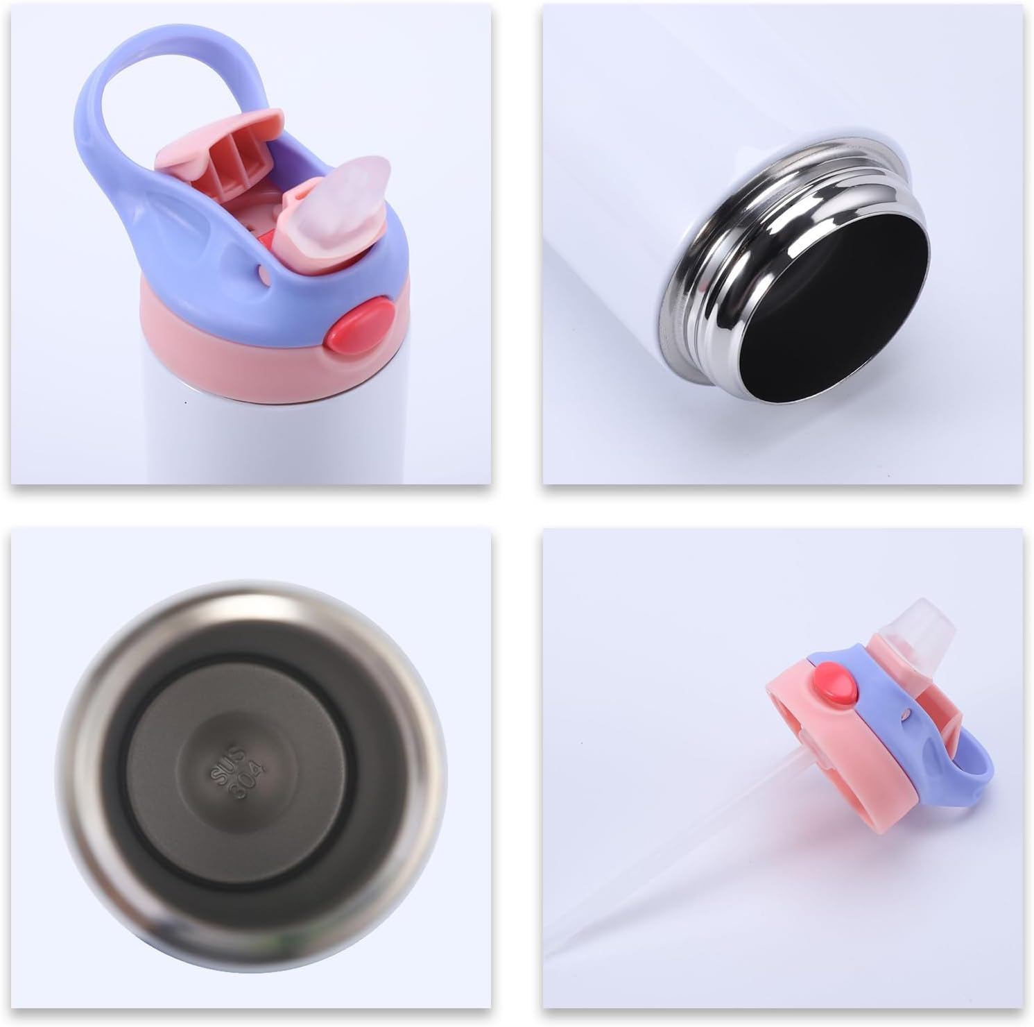 Botellas de agua personalizadas para niños, botellas de agua personalizadas de 20 onzas con nombre para niñas y niños, tazas aisladas personalizadas