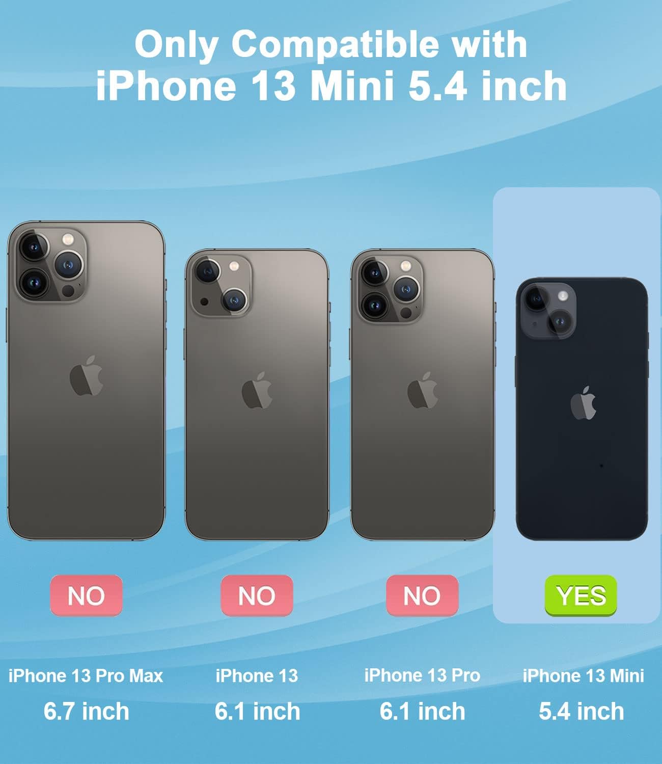 Funda impermeable diseñada para iPhone 13 Mini, a prueba de golpes, a prueba de polvo, con protector de pantalla, funda protectora completa para