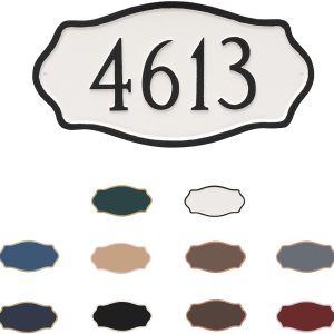 Letrero de números de casa – Placa de pared personalizada de metal fundido Hampton ONE Line – Letrero de dirección de montaje en pared – Aluminio Letrero de números de casa – Placa de pared personalizada de metal fundido Hampton ONE Line – Letrero de dirección de montaje en pared – Aluminio