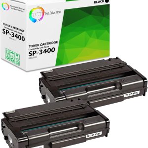 TCT Cartucho de tóner de repuesto prémium compatible con Ricoh Aficio SP-3400 406465 406464 406522, color negro, funciona con impresoras Ricoh TCT Cartucho de tóner de repuesto prémium compatible con Ricoh Aficio SP-3400 406465 406464 406522, color negro, funciona con impresoras Ricoh