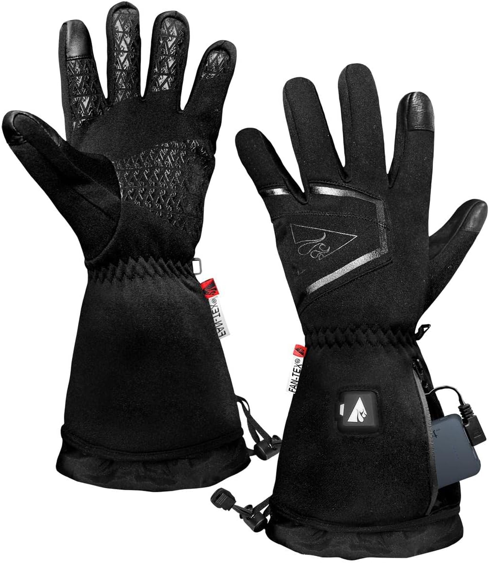 ActionHeat 5V Lightweight Battery Heated Gloves for Women – Waterproof Membrane, 3 Heat Levels, 8 Hours Heat