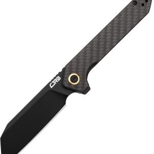 CJRB CUTLERY Cuchillo plegable Rampart (J1907-BCF) AR-RPM9 Acero en polvo Negro Hoja PVD Hoja de fibra de carbono Mango Cuchillo de bolsillo EDC CJRB CUTLERY Cuchillo plegable Rampart (J1907-BCF) AR-RPM9 Acero en polvo Negro Hoja PVD Hoja de fibra de carbono Mango Cuchillo de bolsillo EDC