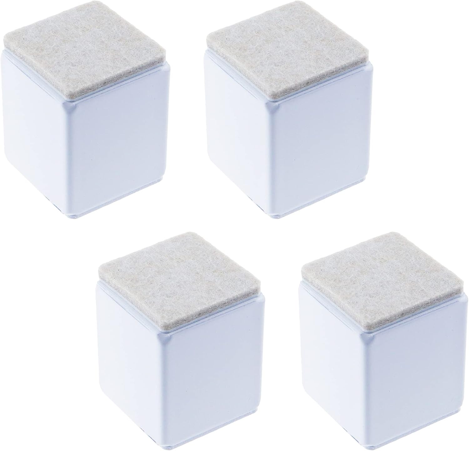 Elevadores autoadhesivos de 2 pulgadas para camas y muebles, elevadores de muebles de acero a muebles o camas pesados, elevadores autoadhesivos para