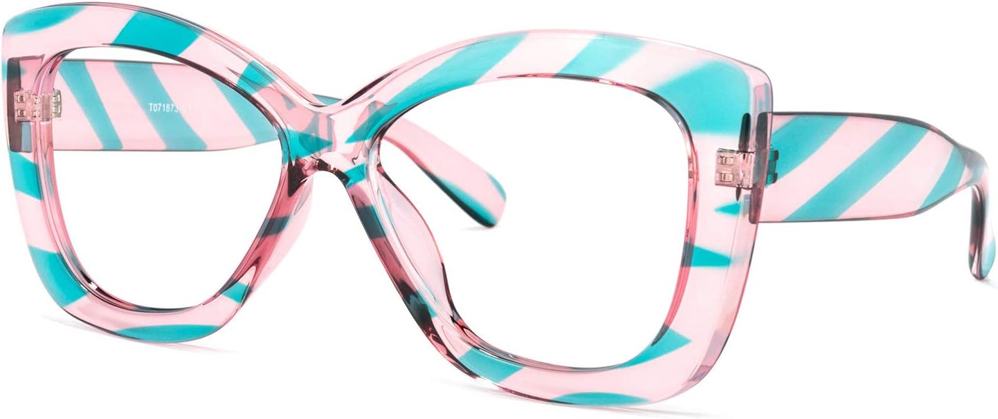 VOOGLAM Gafas de bloqueo de luz azul con estilo de gran tamaño para las mujeres anti fatiga ocular gafas UV Undra