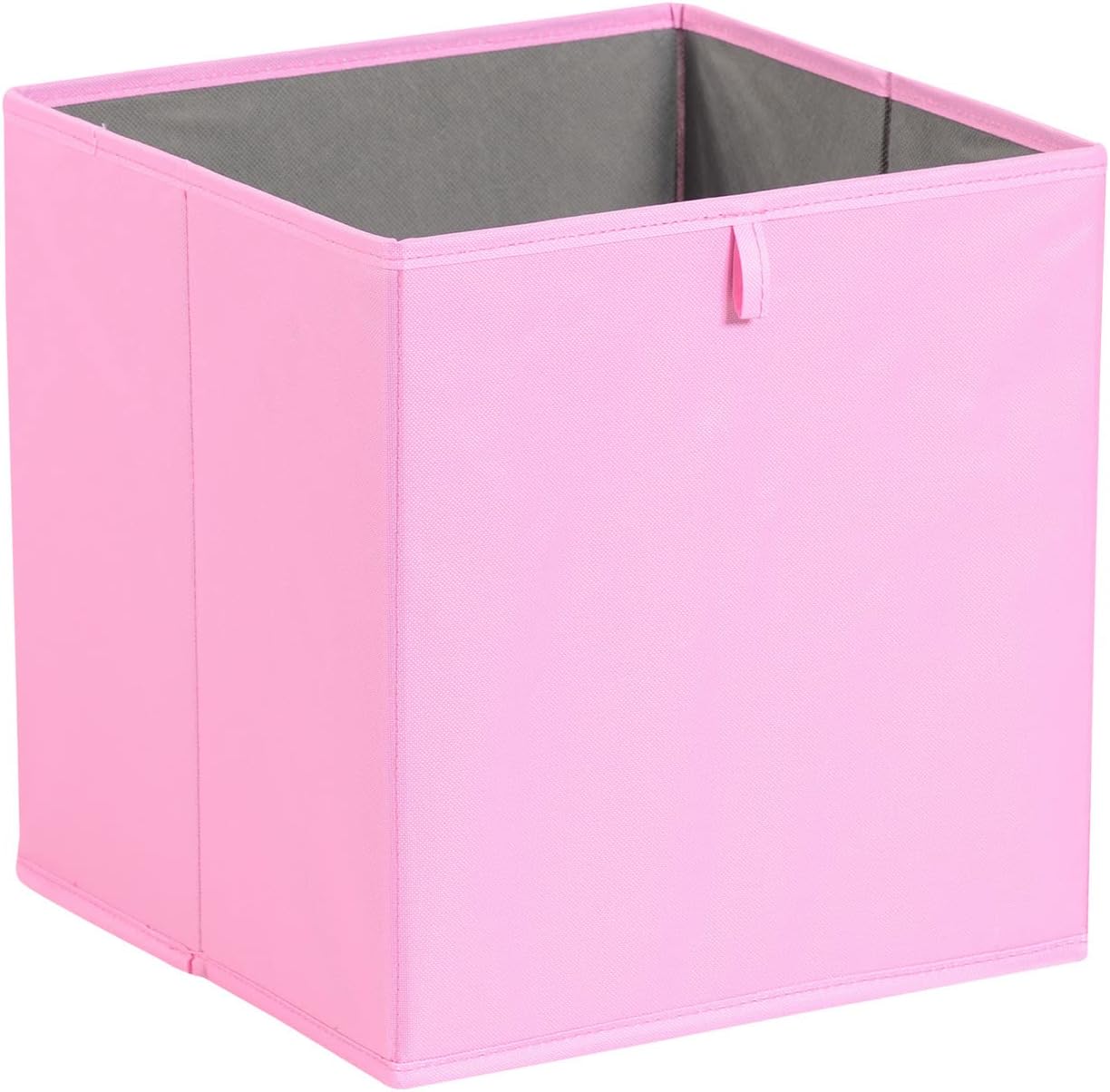 Tienda Basics Contenedores organizadores plegables de tela, paquete de 6, color rosa, 13 x 15 x 13 pulgadas