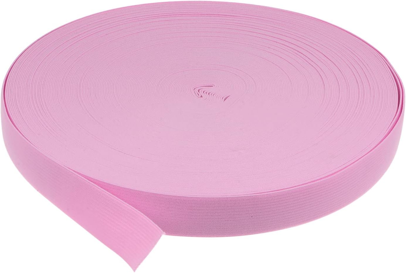 HARFINGTON Bandas elásticas de costura de 44 yardas, 1 pulgada y 0.984 in de ancho, cordón elástico de punto plano para proyectos de bricolaje,