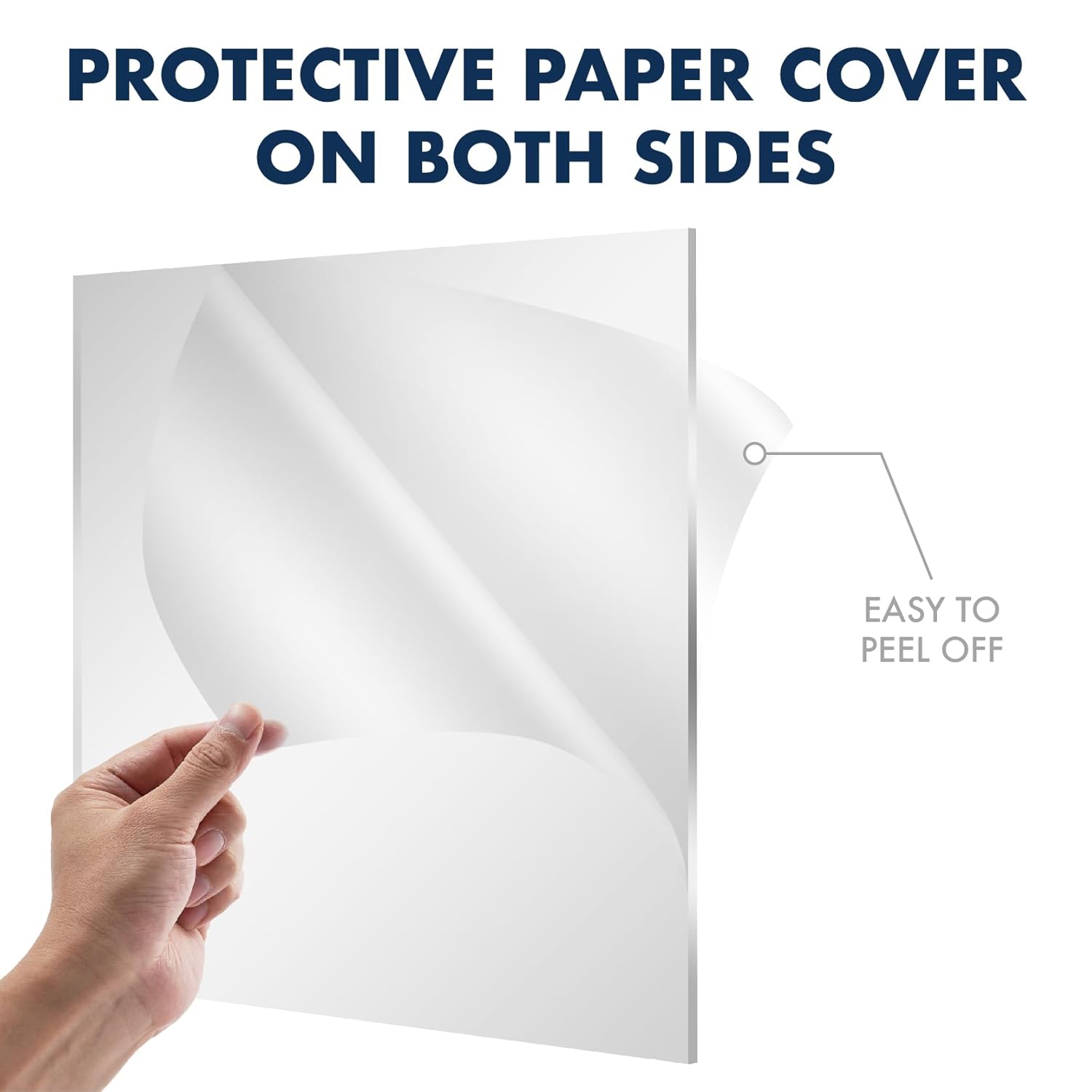 Hojas de plexiglás de 18 x 24 pulgadas, láminas acrílicas transparentes  plexiglás de 18 pulgadas de grosor para protección, estantes de