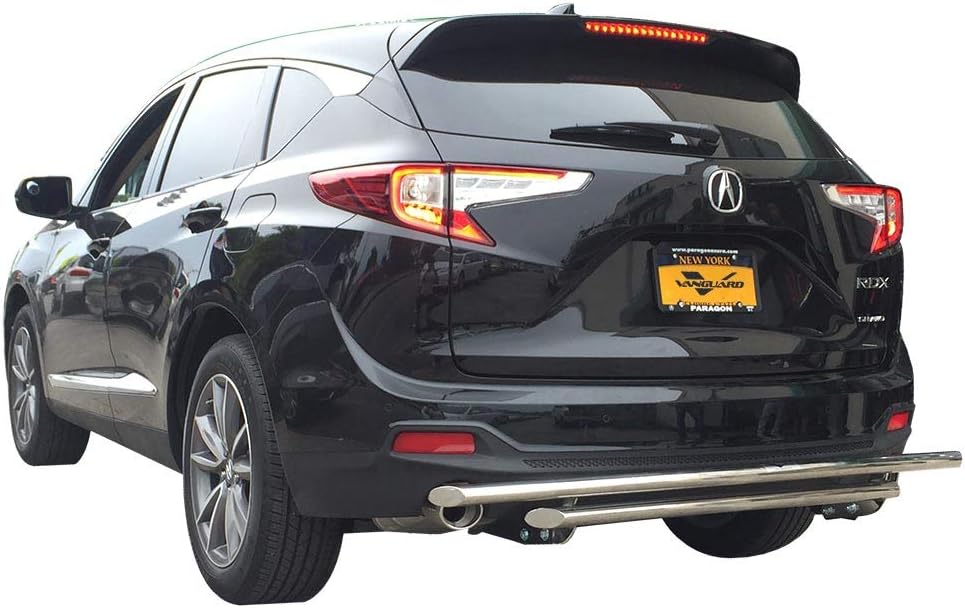 VANGUARD VGRBG-1018-1983SS – Protector de parachoques trasero de doble capa de acero inoxidable  Compatible con Acura RDX 19-24