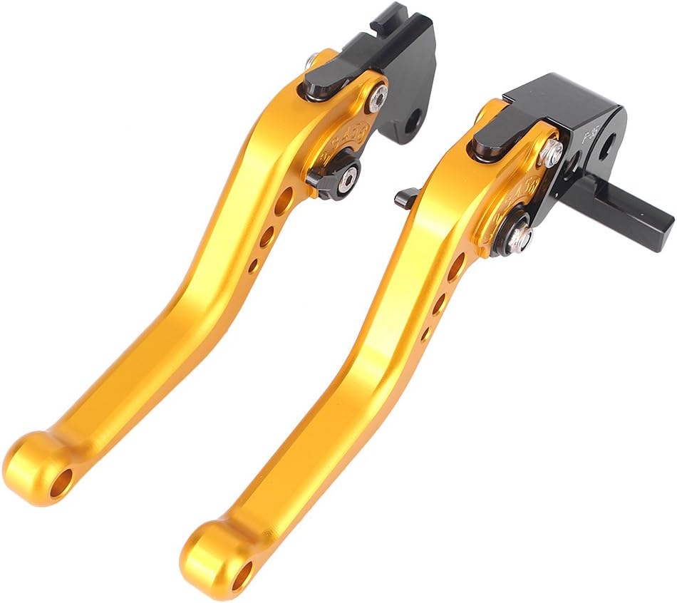 GZYF Palancas de cluth de freno cortas para Suzuki 20042005GSXR GSX-R 600750K40405, Dorado