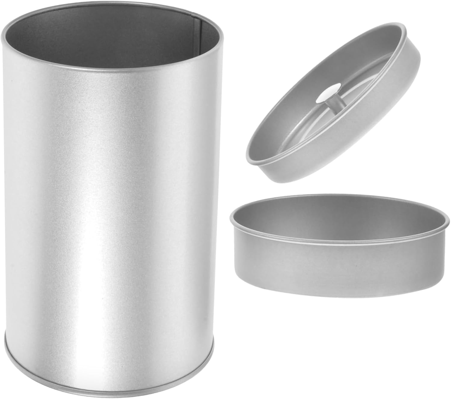 Cabilock 3 piezas de té de acero inoxidable lata de almacenamiento de sello de cocina, tarro de almacenamiento de café, bolsas de té, recipiente
