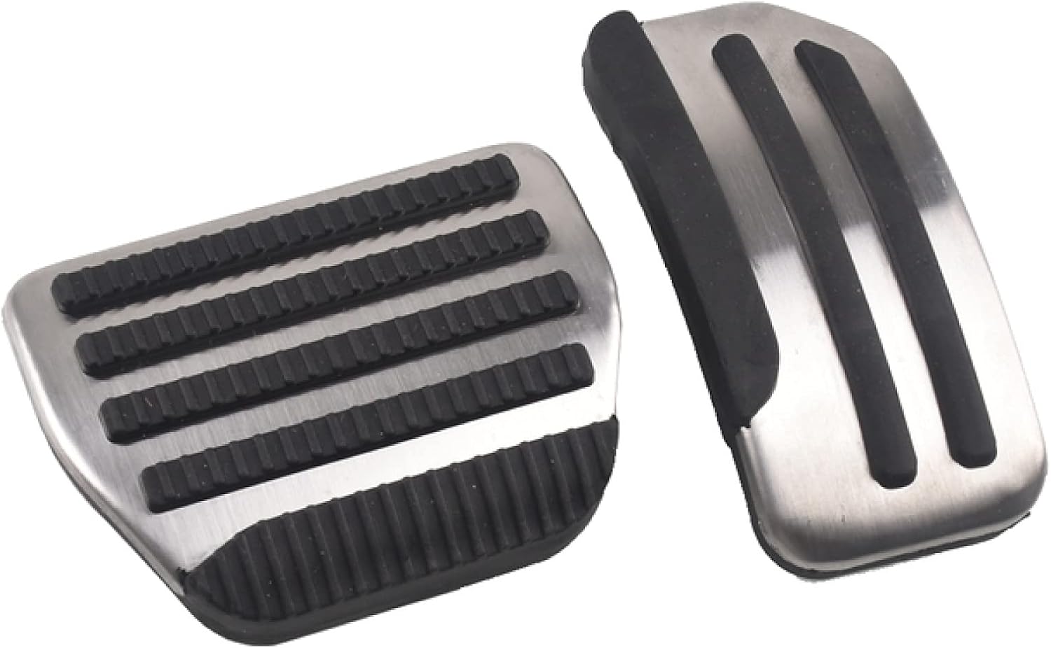Pedal Pad Cover, for Nissan March Maxima Juke Pulsar Leaf 2019, Stainless Steel Fuel Brake Footrest Pedal