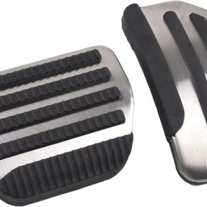 Pedal Pad Cover, for Nissan March Maxima Juke Pulsar Leaf 2019, Stainless Steel Fuel Brake Footrest Pedal Pedal Pad Cover, for Nissan March Maxima Juke Pulsar Leaf 2019, Stainless Steel Fuel Brake Footrest Pedal